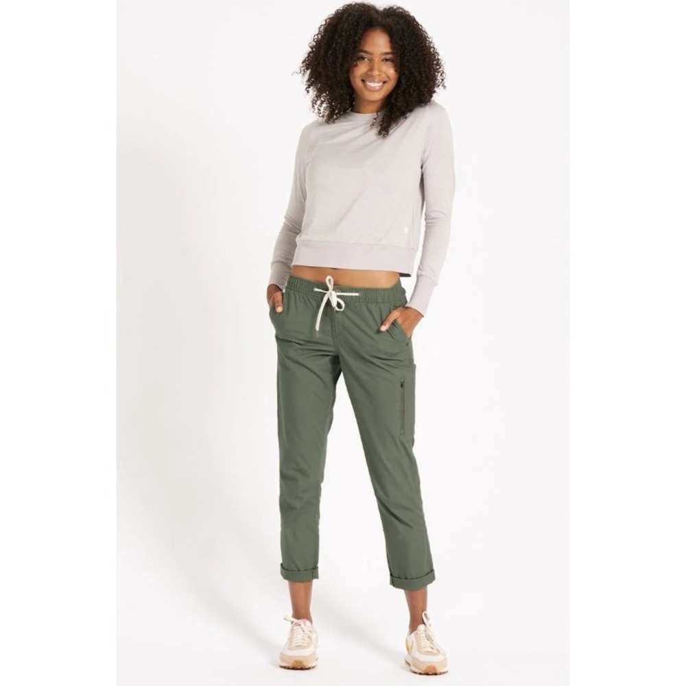 Vuori Ripstop Climber Pants Green Womens Drawstring Cargo Athletic Casual Sz XS